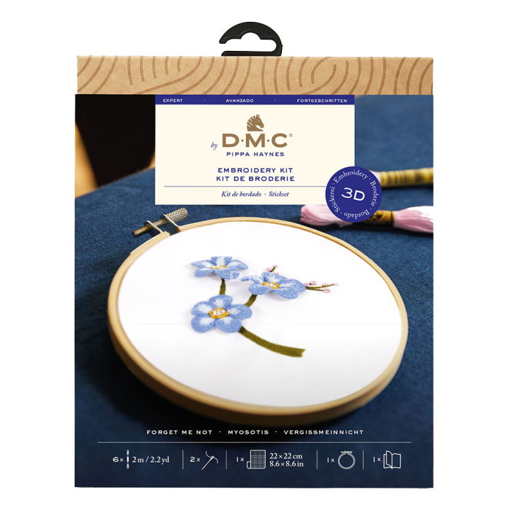 Kit de broderie 3D Fleur Myosotis - DMC - Rougier et Plé