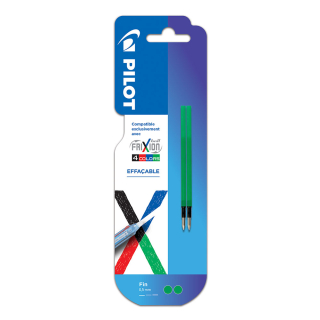Recharges d'encre verte pour FiXion ball 4 Colors par 2 - Pilot - Rougier et Plé