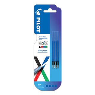 Recharges d'encre bleue pour FiXion ball 4 Colors par 4 - Pilot - Rougier et Plé