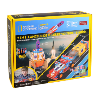 Coffret Scientifique 2 en 1 Lanceur de fusée et voiture - MGM - Rougier et Plé
