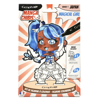Kit de figurine à colorier Manga Chibis Magical girl - Graph'it - Rougier et Plé
