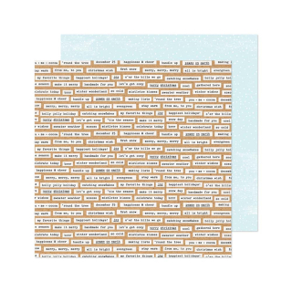 Papier imprimé Jour de neige Snow Day 30.5 x 30.5 cm - Crate Paper - Rougier et Plé