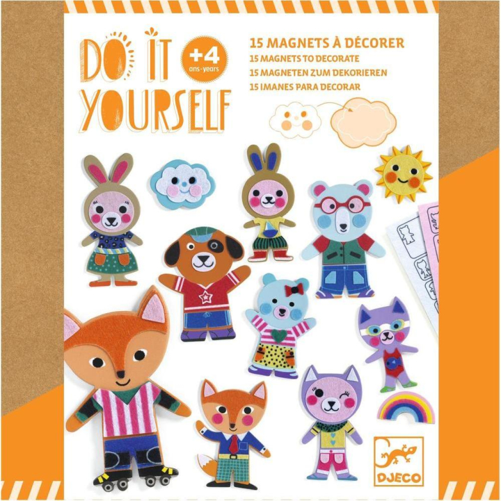 Coffret DIY 15 magnets à décorer - Djeco - Rougier et Plé