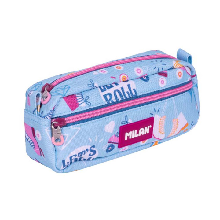 Trousse rectangulaire 2 fermetures éclair Roller 2 - MILAN - Rougier et Plé