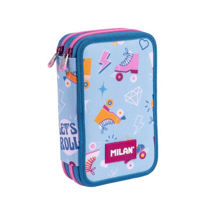 Plumier 2 compartiments avec contenu Roller 2 - MILAN - Rougier et Plé