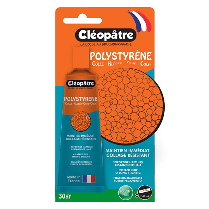Colle polystyrène 30g - Cléopatre - Rougier et Plé