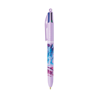 Stylo bille 4 couleurs Hydro purple - Bic - Rougier et Plé