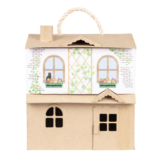 Maison de poupée 25 x 24 x 27 cm - Décopatch - Rougier et Plé