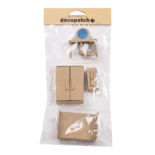 Assortiment de 6 miniatures - Chambre - Décopatch - Rougier et Plé