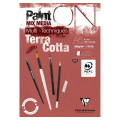 Bloc Paint'On Terracotta 250 g/m² 20F - Clairefontaine - Rougier et Plé