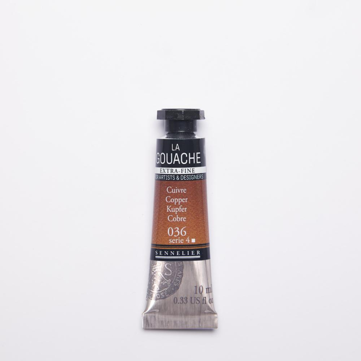 La Gouache Extra-fine Tube 10 ml Couleurs métalliques - Sennelier - Rougier et Plé