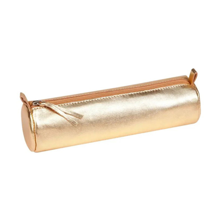 Trousse ronde en cuir Ø 5,5 x 22 cm Irisé - Clairefontaine - Rougier et Plé
