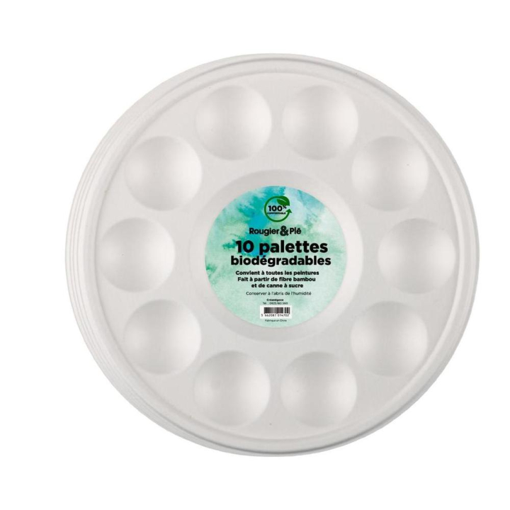 Palettes jetables biodégradables 10 pcs - Rougier&Plé - Rougier et Plé