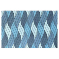 Papier Indien fait main  Wax 50 x 70 cm 120 g/m² Vagues dégradée Bleu - Esprit Papier - Rougier et Plé