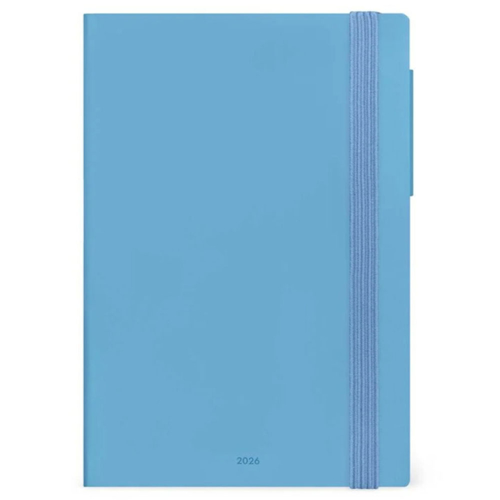 Agenda semainier 2026 + notes Blue 18 x 12 cm - Legami - Rougier et Plé