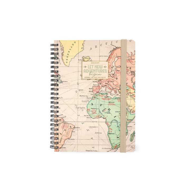 Agenda semainier 2026 à spirales Travel 8,5 x 13 cm - Legami - Rougier et Plé