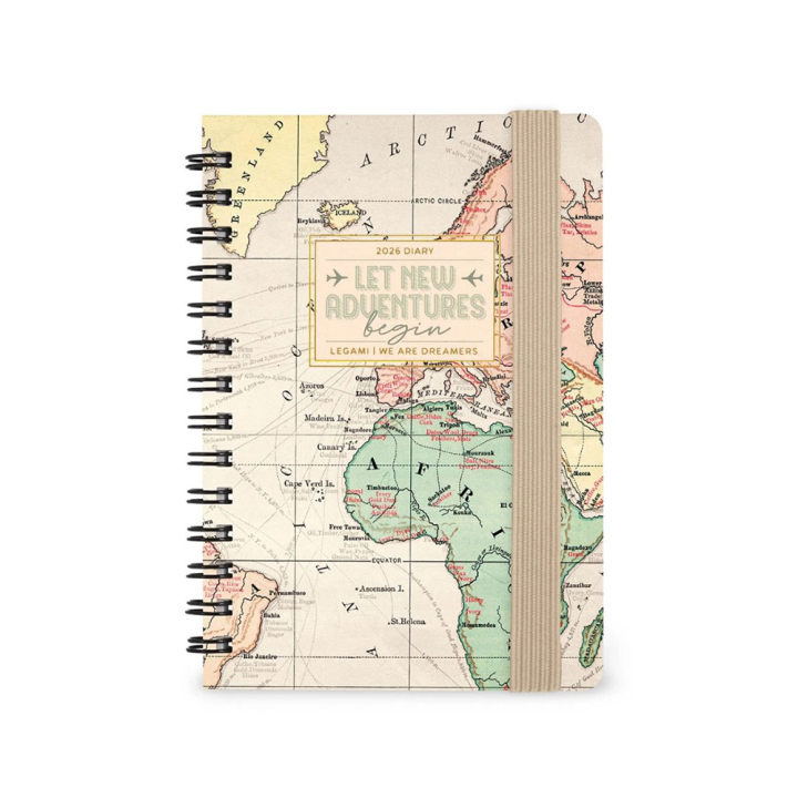 Agenda semainier 2026 à spirales Travel 15 x 21 cm - Legami - Rougier et Plé