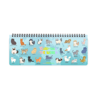 Planificateur de bureau 2026 - 27,7 x 10,2 cm Kitty - Legami - Rougier et Plé