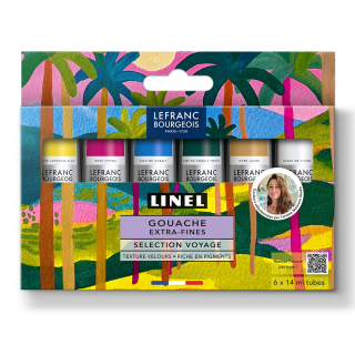 Gouache extra-fine Set Voyage 6 x 14 ml - Linel - Rougier et Plé
