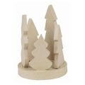 Bougeoir forêt en papier mâché 25 x 36 x 2 cm - Décopatch - Rougier et Plé
