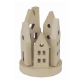 Bougeoir village en papier mâché 25 x 36 x 2 cm - Décopatch - Rougier et Plé