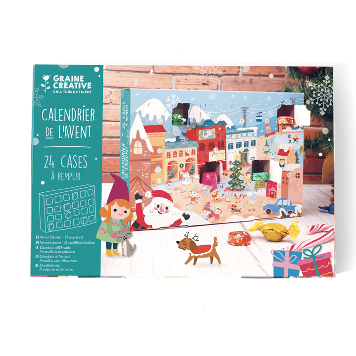 Calendrier de l'Avent Boîte rectangulaire - Graine Créative - Rougier et Plé