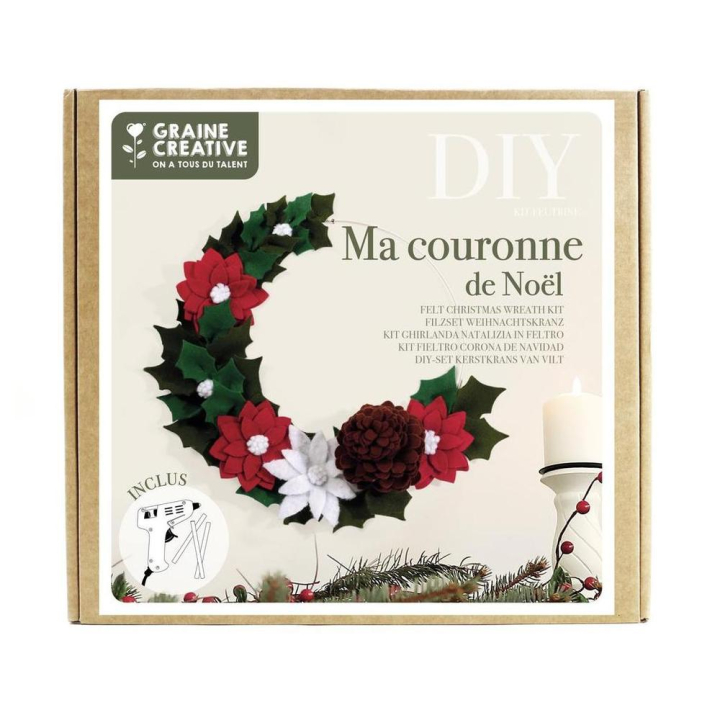 Kit DIY Ma couronne de Noël - Graine Créative - Rougier et Plé
