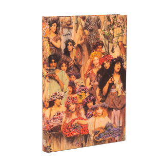 Carnet rigide 18 x 12 cm 144 p Uni Alma-Tadema, Le printemps - Paperblanks - Rougier et Plé