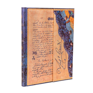 Carnet rigide 23 x 18 cm 144 p Uni Gaudi, Le Manuscrit de Reus - Paperblanks - Rougier et Plé
