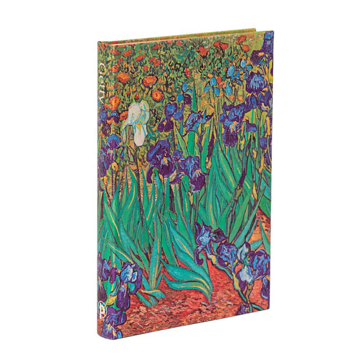 Carnet rigide 14 x 9 cm 176 p Uni Van Gogh, Iris - Paperblanks - Rougier et Plé