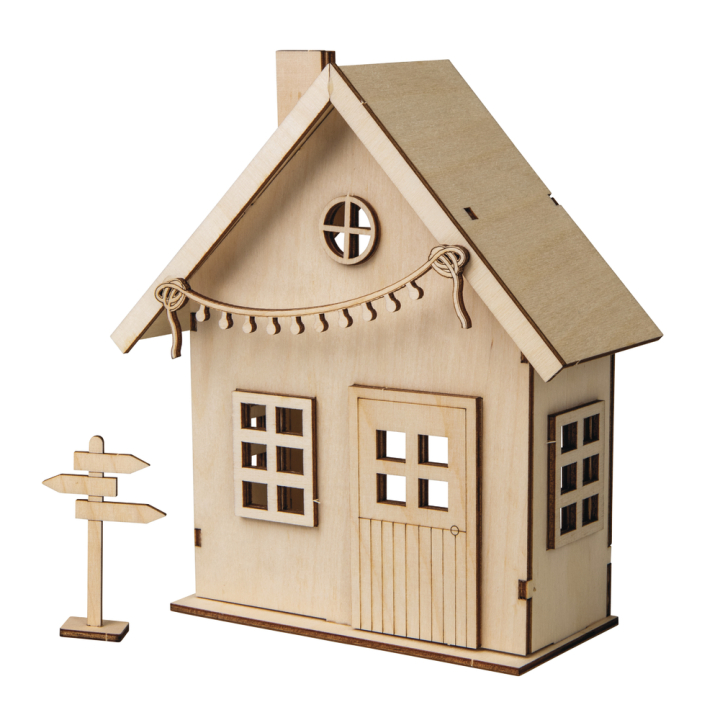 Kit maison de lutin en bois - Rayher - Rougier et Plé