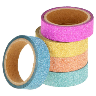 5 masking tapes pailletés - ARTEMIO - Rougier et Plé