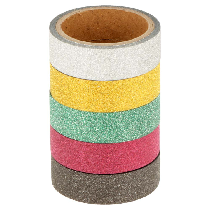6 masking tapes pailletés Noël - ARTEMIO - Rougier et Plé