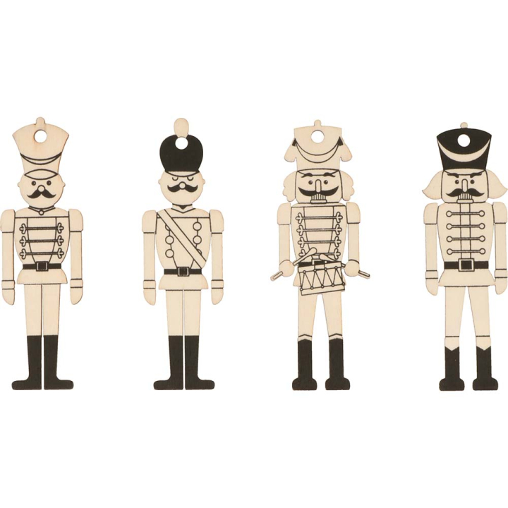 Set de 6 silhouettes en bois Casse- Noisette – Artemio - Rougier et Plé