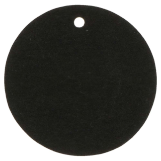 50 étiquettes noires rondes 4,5 cm - ARTEMIO - Rougier et Plé
