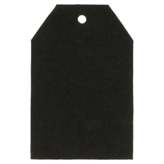 50 étiquettes noires  6 x 4 cm - ARTEMIO - Rougier et Plé