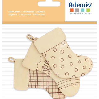 Set de chausettes en bois Woofy Christmas - ARTEMIO - Rougier et Plé