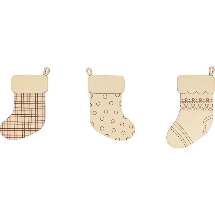 Set de chausettes en bois Woofy Christmas - ARTEMIO - Rougier et Plé