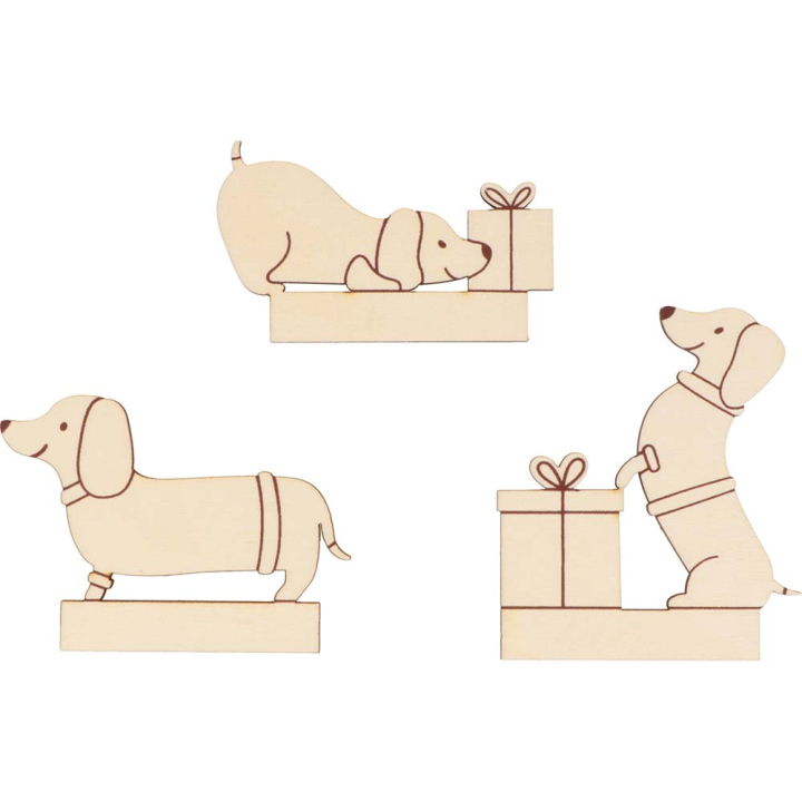 Set de 6 marque-places Woofy Christmas - ARTEMIO - Rougier et Plé