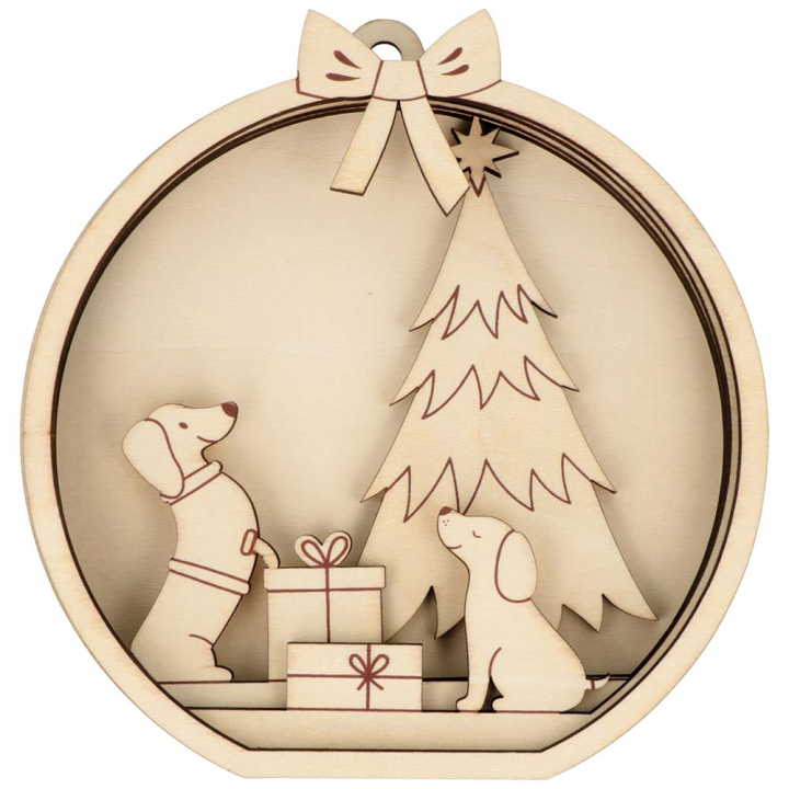 Boule en relief Woofy Christmas - ARTEMIO - Rougier et Plé