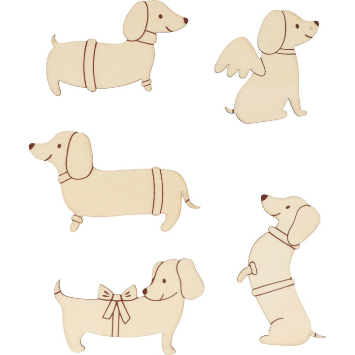 Set de 13 pcs de Silhouttes en bois Woofy Christmas - ARTEMIO - Rougier et Plé
