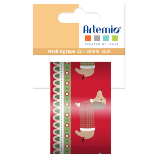Masking tape Woofy Christmas - ARTEMIO - Rougier et Plé