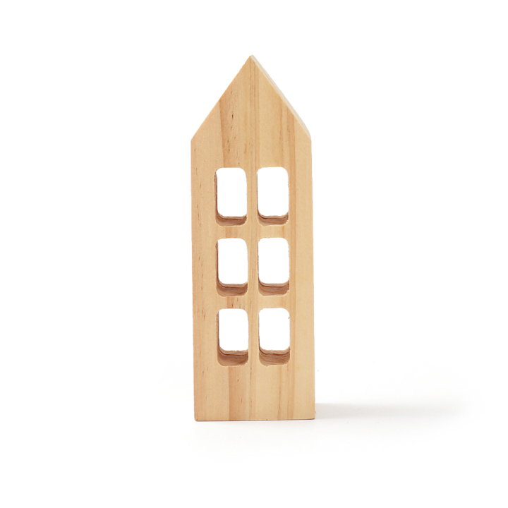 Maison en bois 4 x 12 x 3 cm - Graine Créative - Rougier et Plé