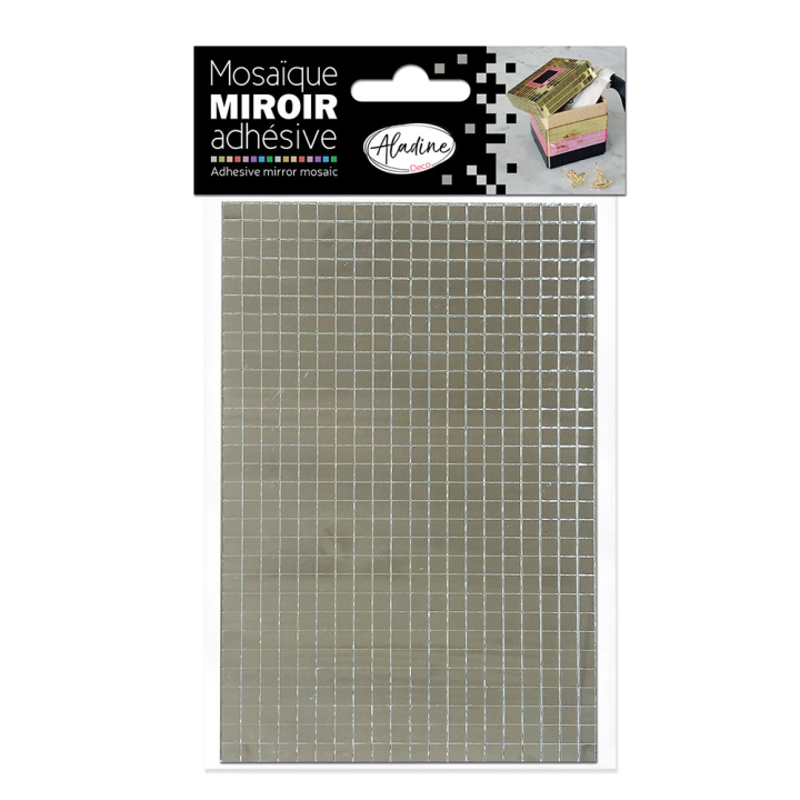 Mosaïque adhésive effet miroir Argent - Aladine - Rougier et Plé