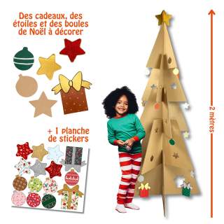 Kit Sapin en carton à customiser 2m - Cléopatre - Rougier et Plé
