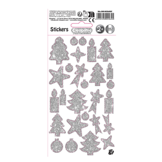 Stickers de Noël Argent 27 pcs - Cléopatre - Rougier et Plé