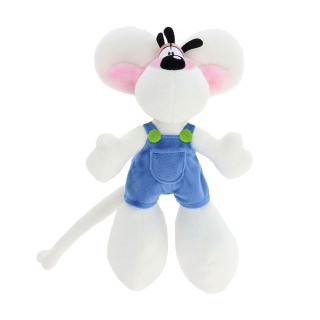 Peluche Diddl en salopette bleue 30 cm - Diddl et ses amis - Rougier et Plé