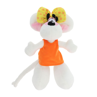 Peluche Diddlina en robe orange 30 cm - Diddl et ses amis - Rougier et Plé