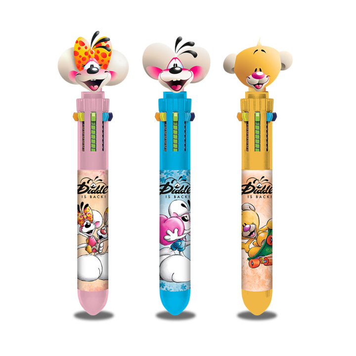 Stylo 3D multi-couleurs Diddl - Diddl et ses amis - Rougier et Plé