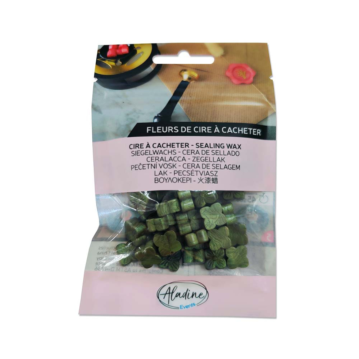 Sachet fleurs de cire à cacheter - Kaki Nacré - Rougier et Plé